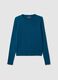 Blue regular fit sweater_4