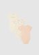 Multi-coloured short sleeve baby bodysuit tripack in pure cotton_0