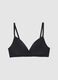 Black padded balconette bra_4