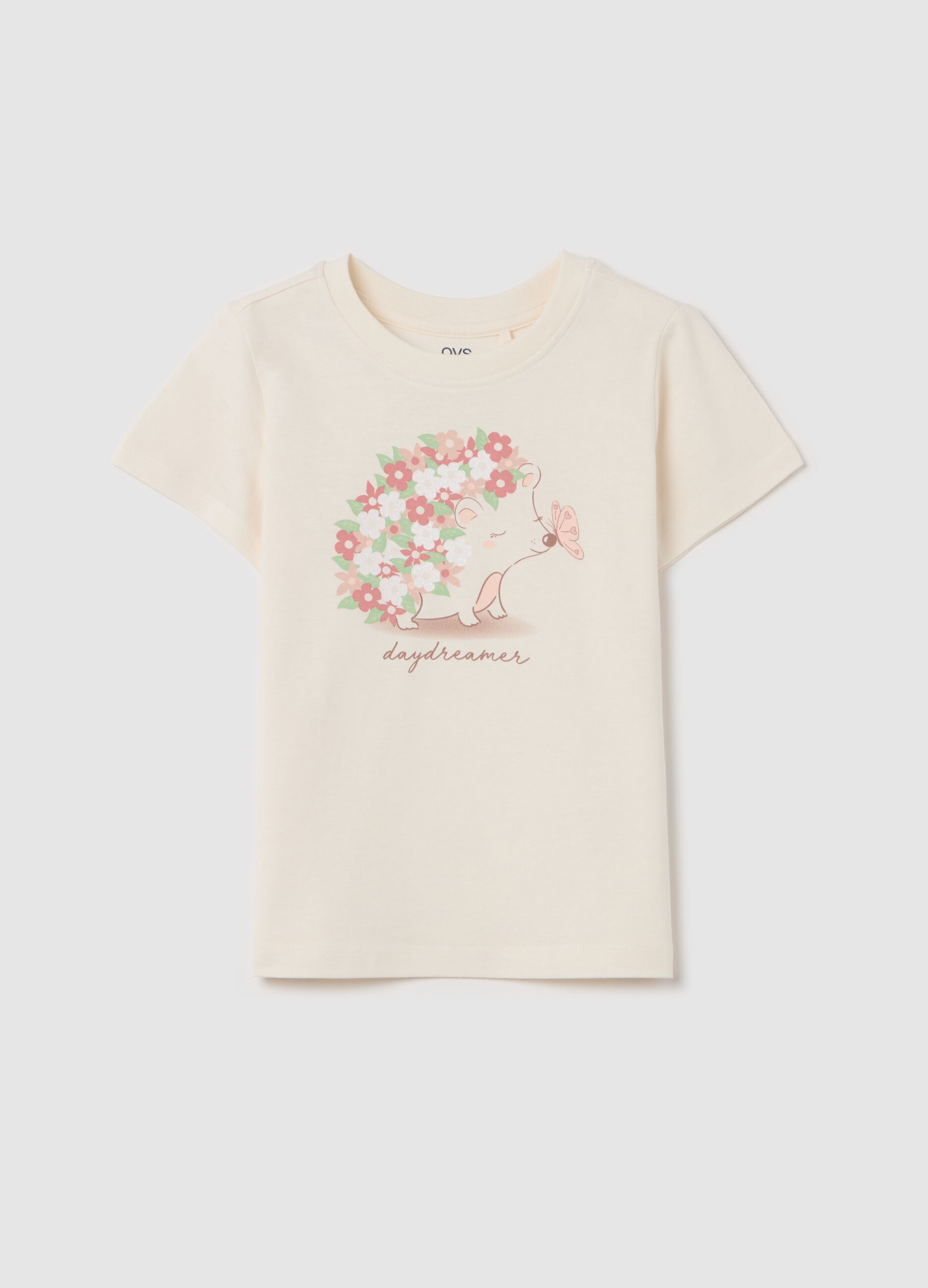 Cotton T-shirt with print