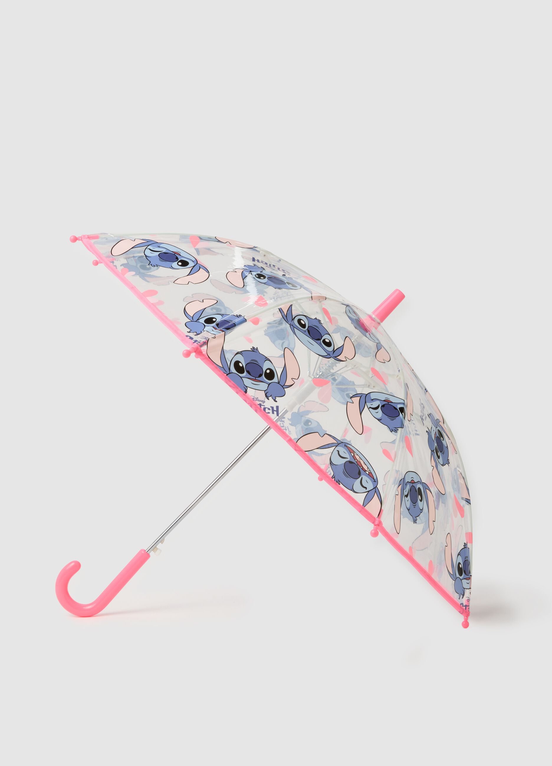 Multicoloured children's umbrella with Stitch graphics