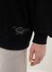 Boys' black pure cotton oversized sweatshirt with lettering_2