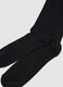 Black bi-pack long cotton stretch socks_1