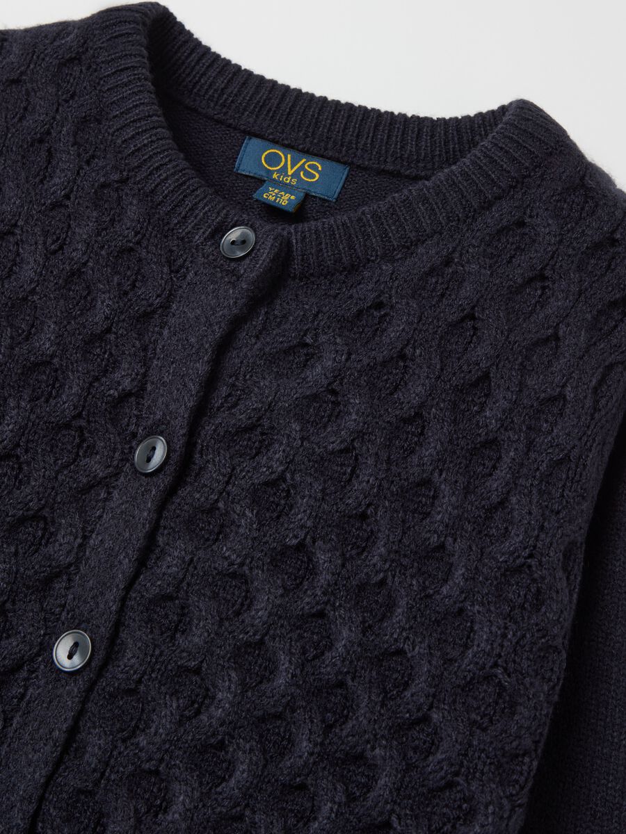 Cardigan with raised weave_2