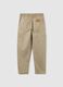 Boys' beige pure cotton trousers_1