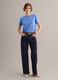 Light blue pure linen regular-fit short-sleeve T-shirt_1