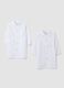 2-pack of white boys&rsquo; nursery smocks with classic collar_0