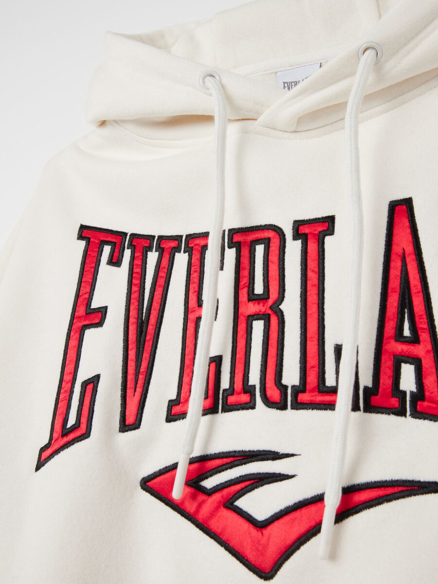 Crop sweatshirt with hood and logo embroidery_5