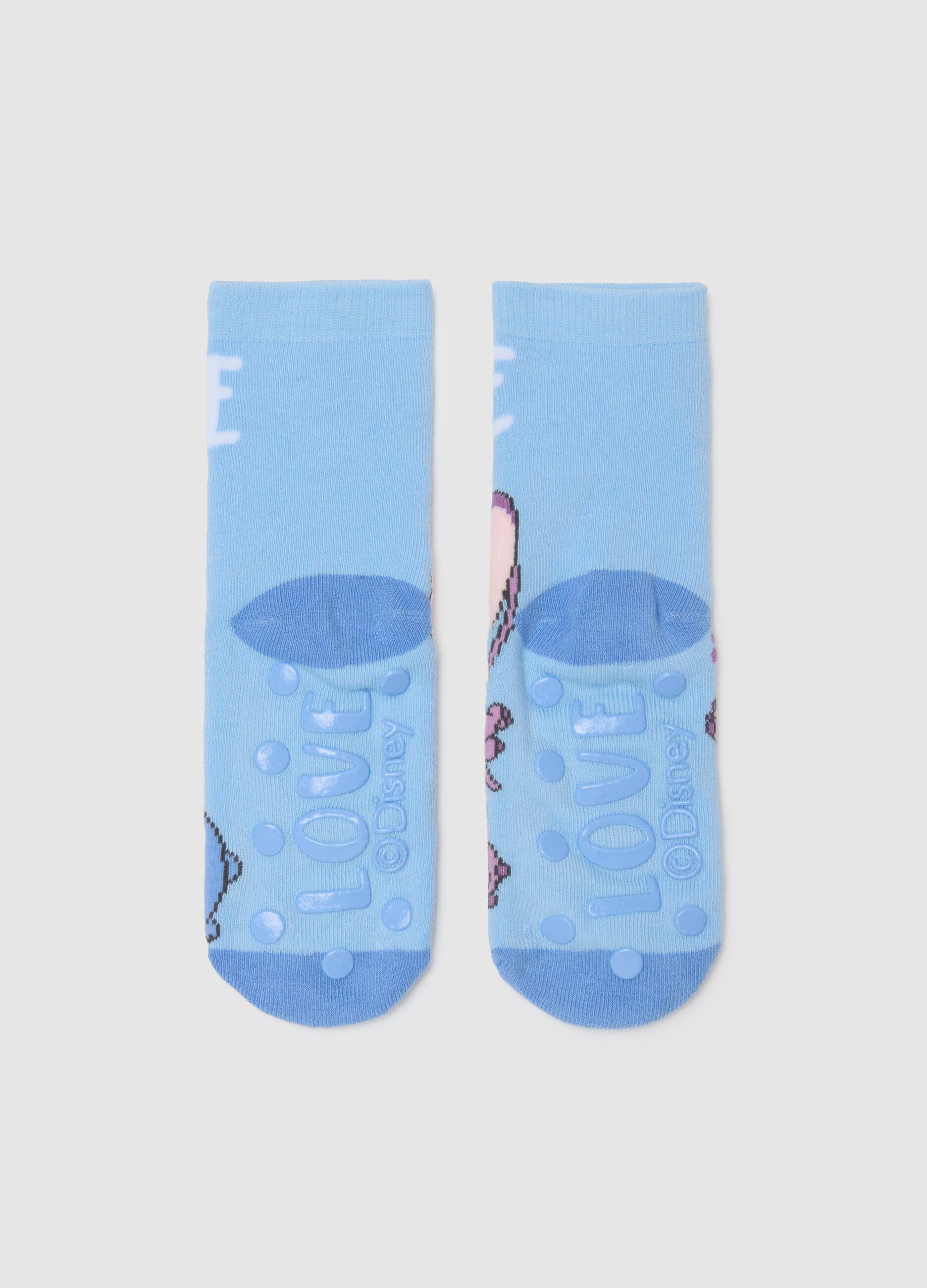 Girls' Non-Slip Multicolour Cotton Blend Socks