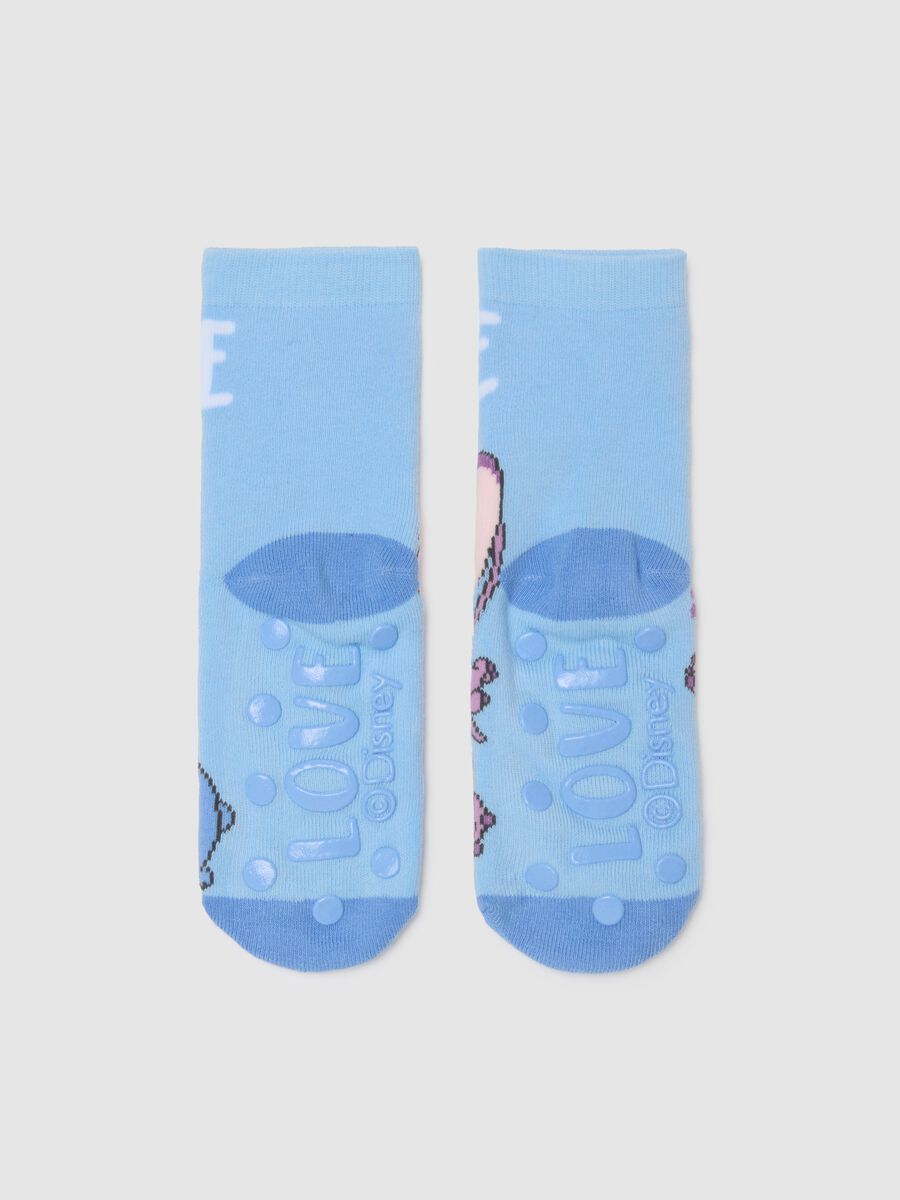 Girls' Non-Slip Multicolour Cotton Blend Socks_1