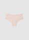 Pink stretch-fabric briefs with lace details, regular fit_4