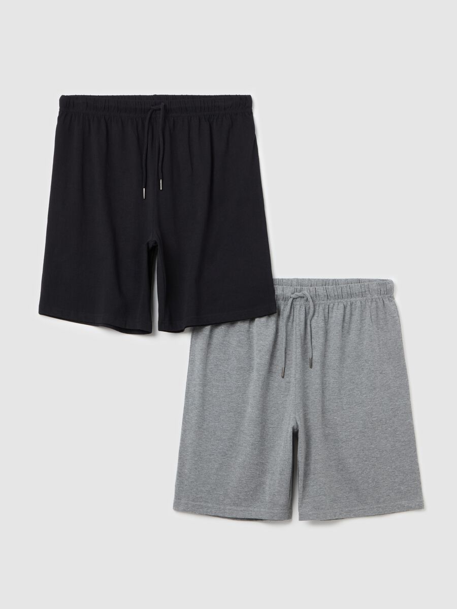Two-pack pyjama shorts with drawstring_4
