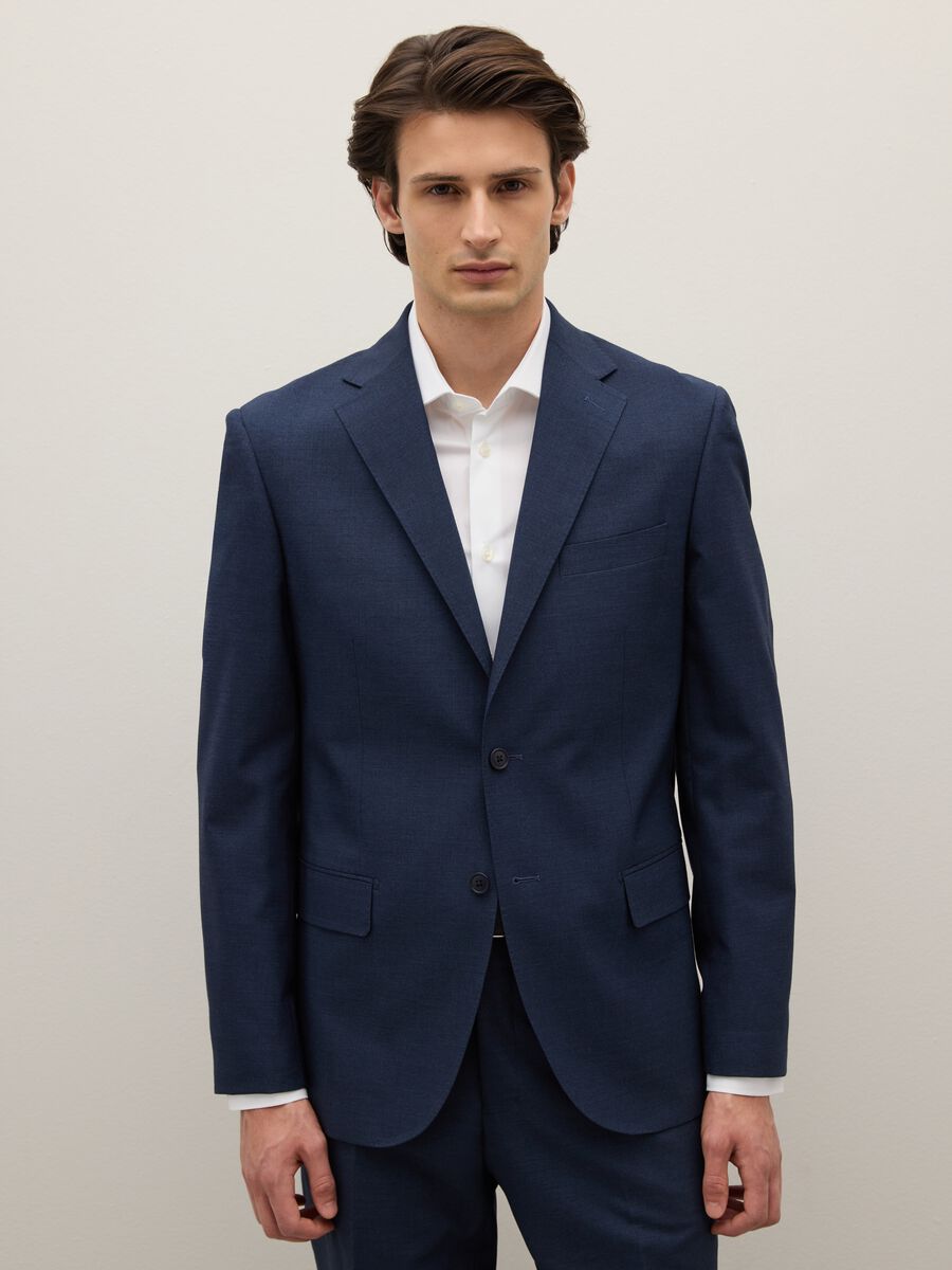 Abito elegante blu regular fit_1