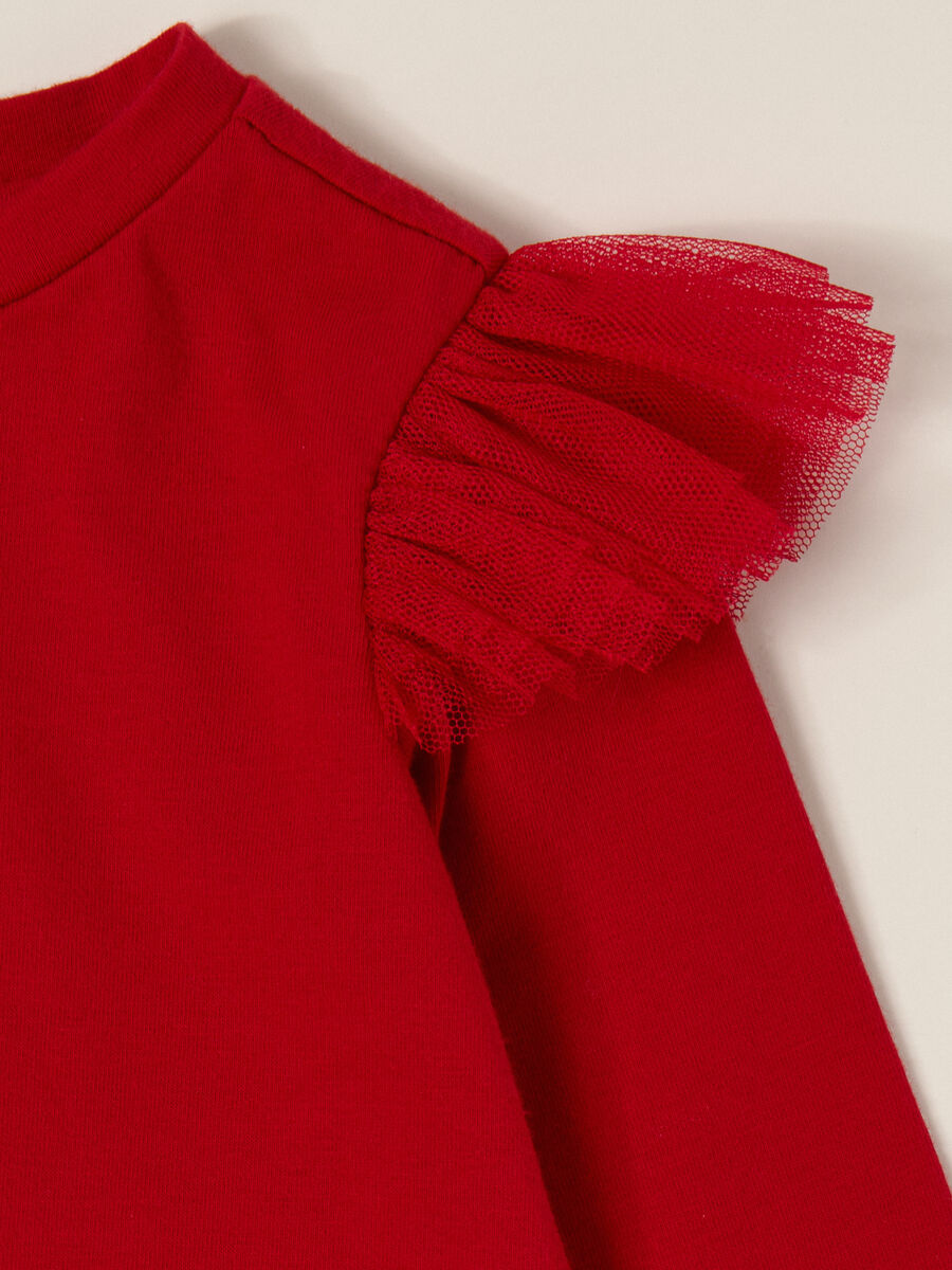 Red Stretch Cotton Bodysuit_2