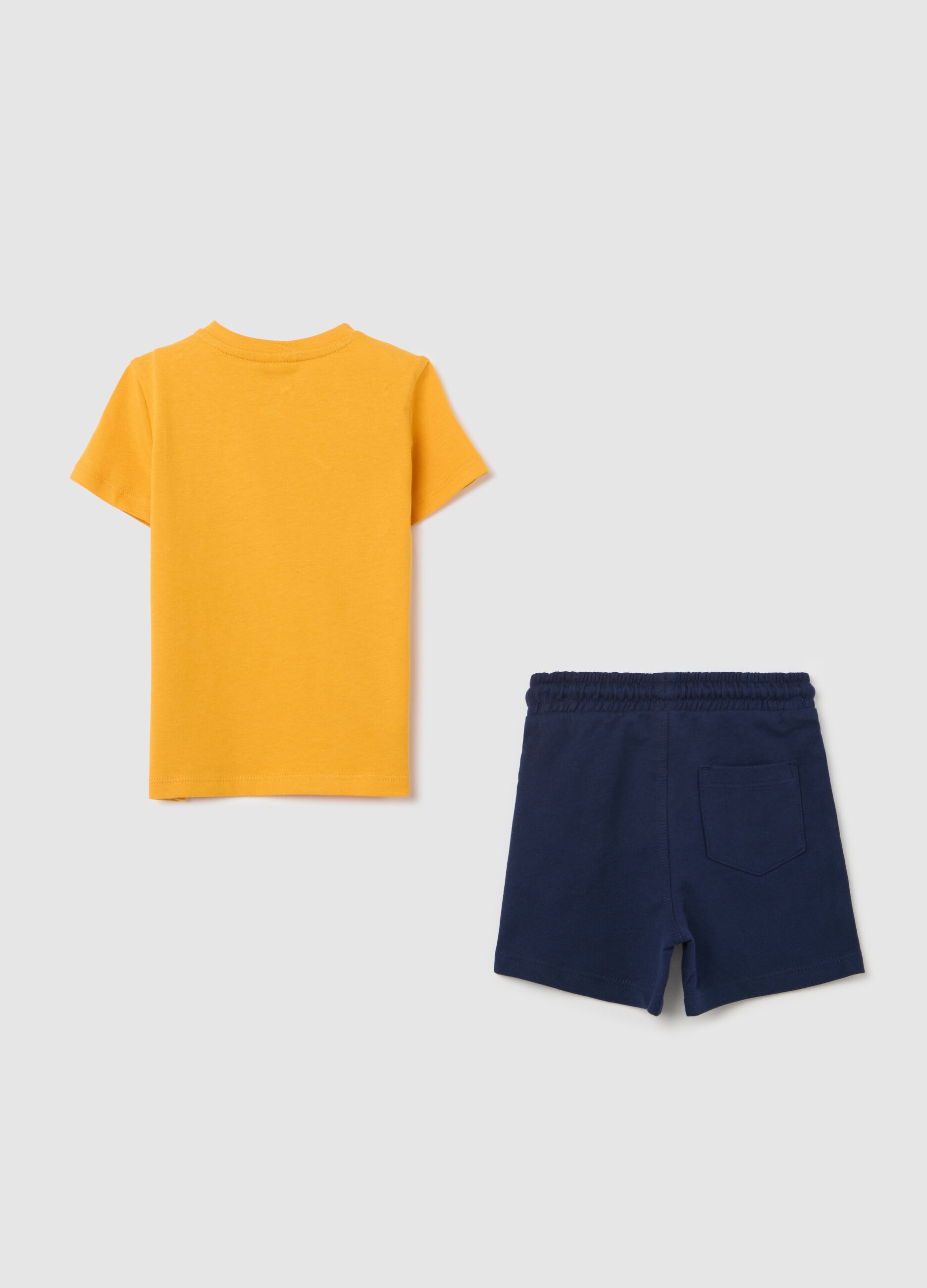 Jogging set with animals print in cotton