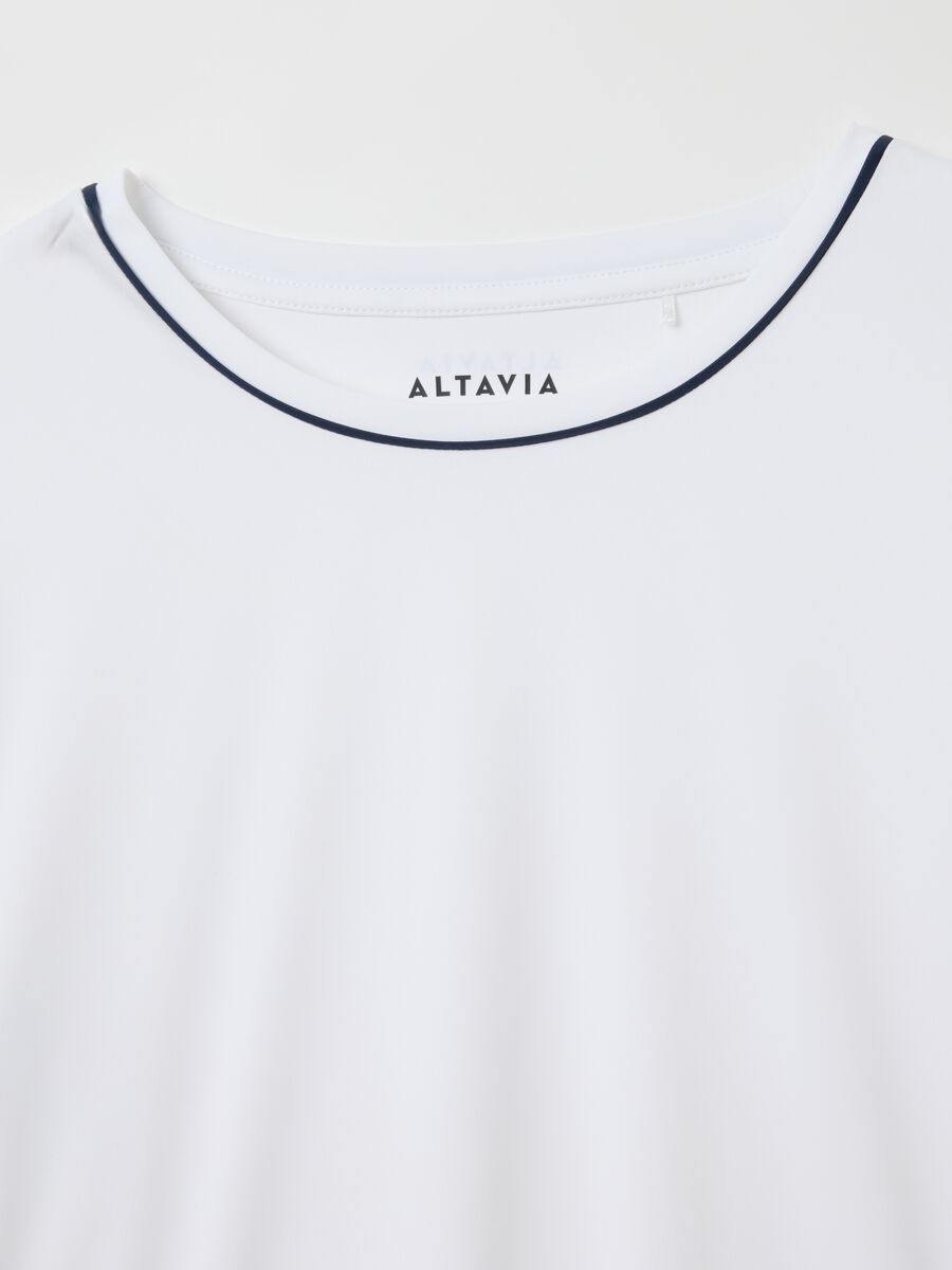 Breathable technical fabric T-shirt with contrasting trims ALTAVIA COURT_5