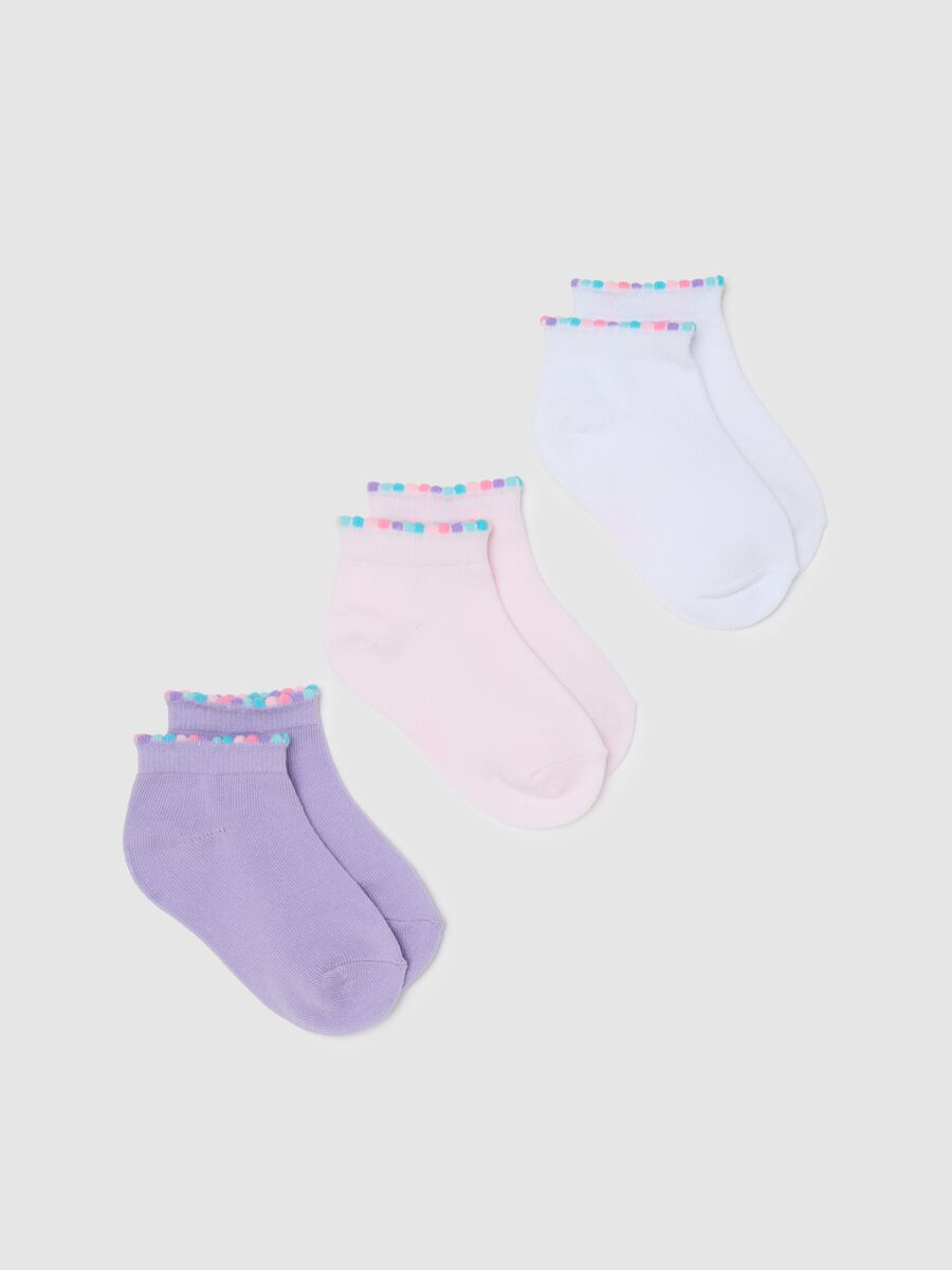 Elasticated multicolour cotton socks for girls_0