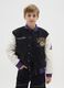 Multicolour kids' bomber jacket regular fit with Lakers print_0