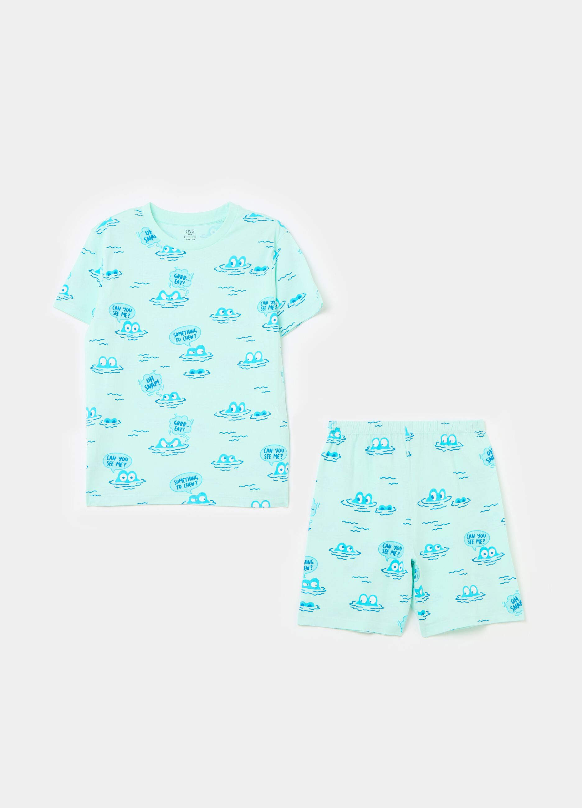 Organic cotton pyjamas with print
