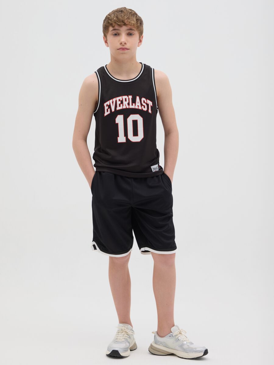 Boys’ shorts in multicoloured fabric with regular fit_0