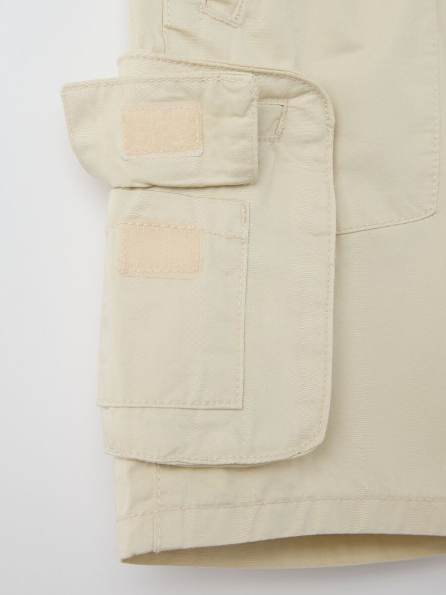 Cargo Bermuda shorts in cotton with drawstring_2