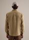 Camicia a maniche lunghe in puro lino beige regular fit_2