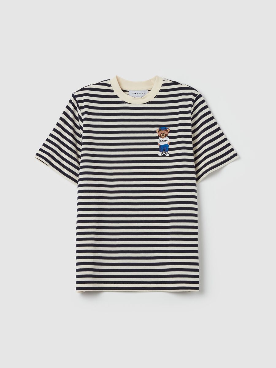 Striped T-shirt with embroidery_4