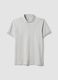 Grey stretchy cotton blend polo regular fit_4