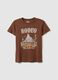 Brown pure cotton regular fit t-shirt_4
