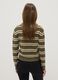 Multicolour striped regular fit jumper with polo collar_2