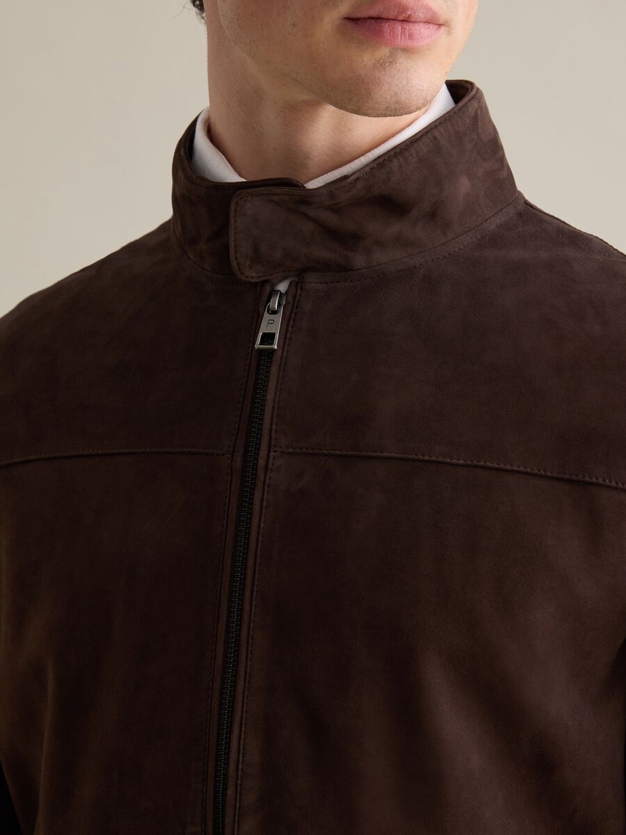 Bomber jacket in suede leather_2