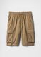 Khaki cargo Bermuda shorts_4