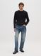 Black Crew Neck Sweater Regular Fit_1