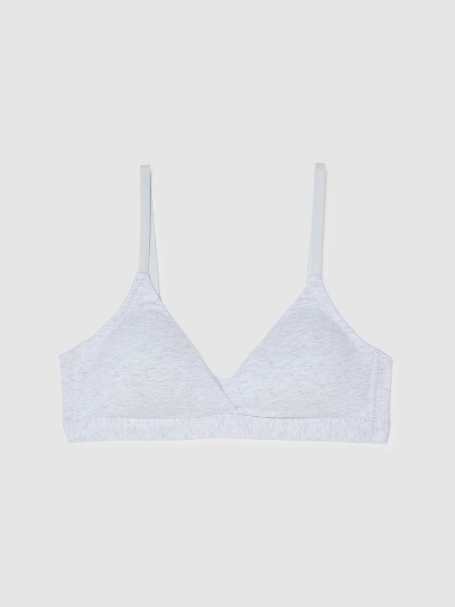 Grey Stretch Cotton Sports Bra_4