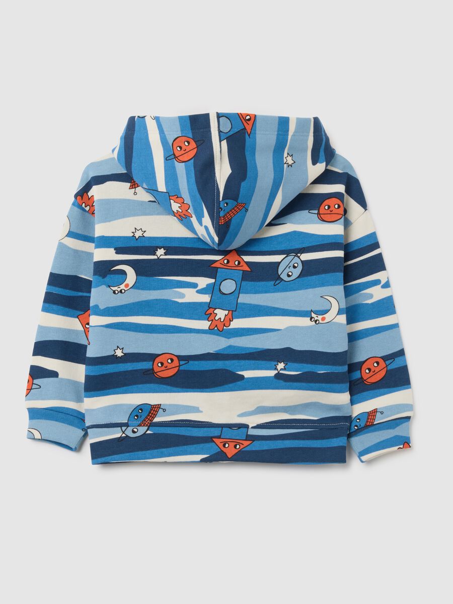 Children's multicolour pure cotton sweatshirt with relaxed fit_1