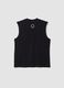 Black pure cotton boys&rsquo; oversized tank top_1