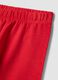 Girls' Red Slim Fit Cotton Stretch Leggings_2