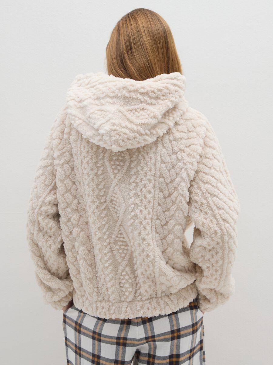 Beige regular fit pyjama top_2