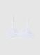 Girls' Stretch Cotton Bra in White_1