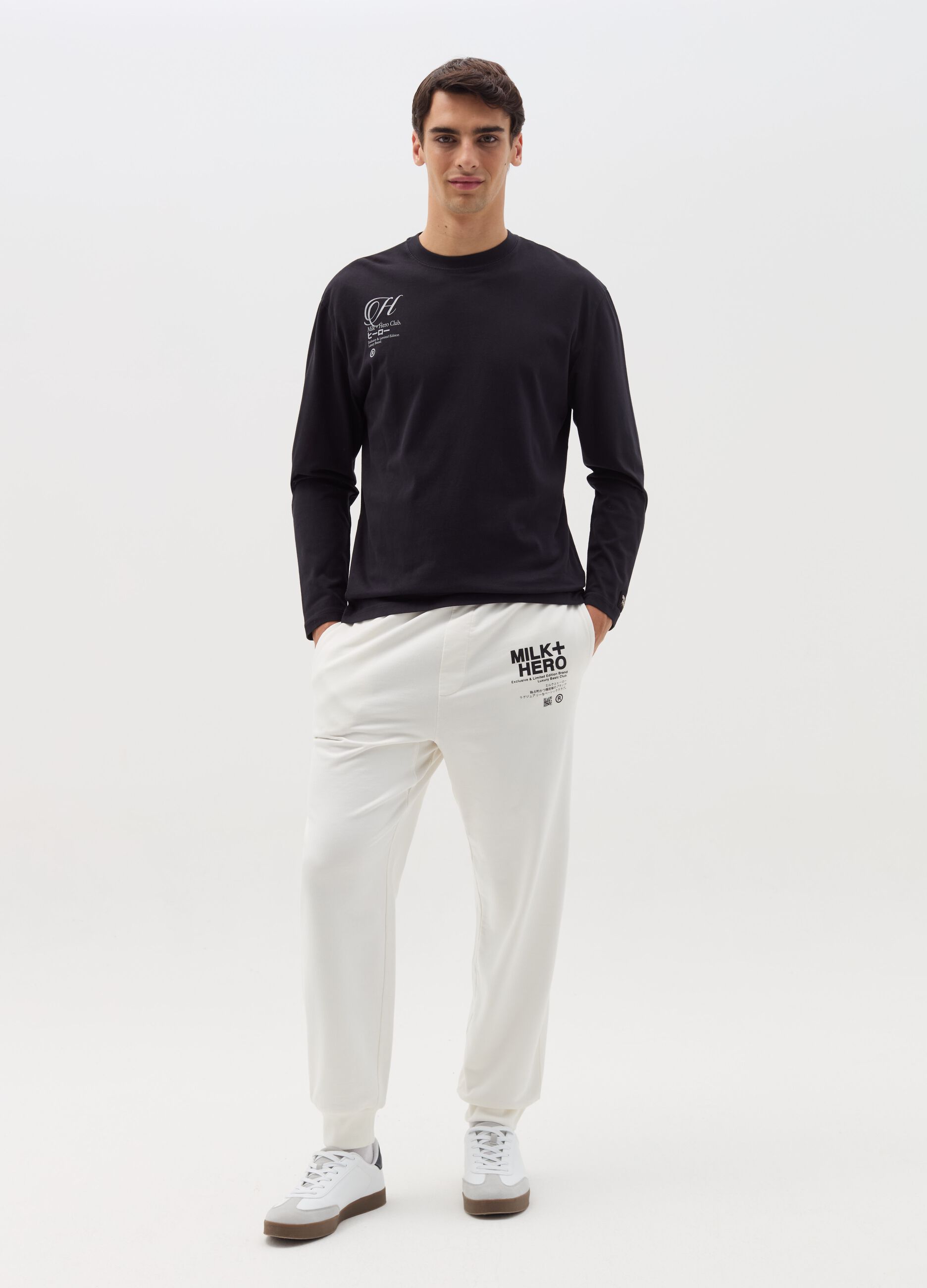 Long-sleeved T-shirt with print