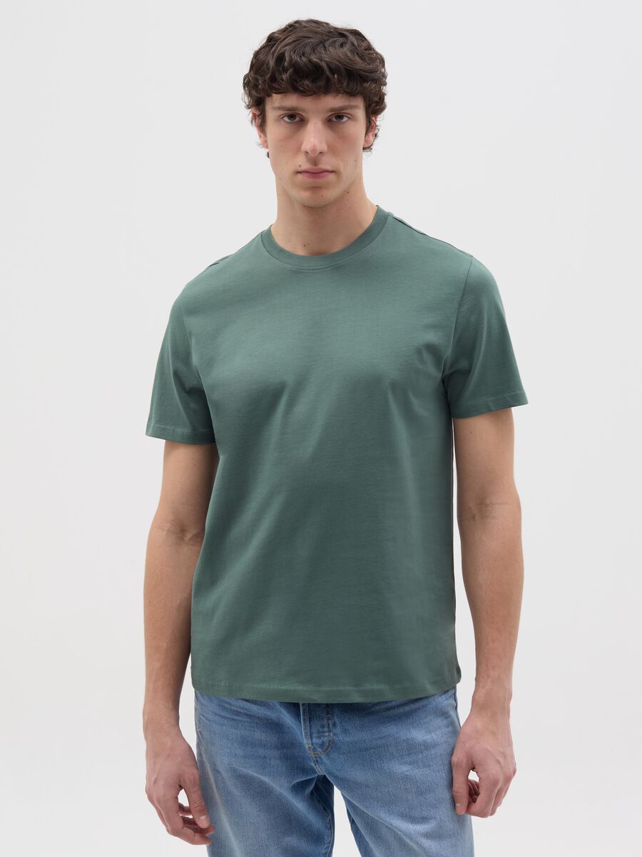 Organic cotton T-shirt with round neck_0