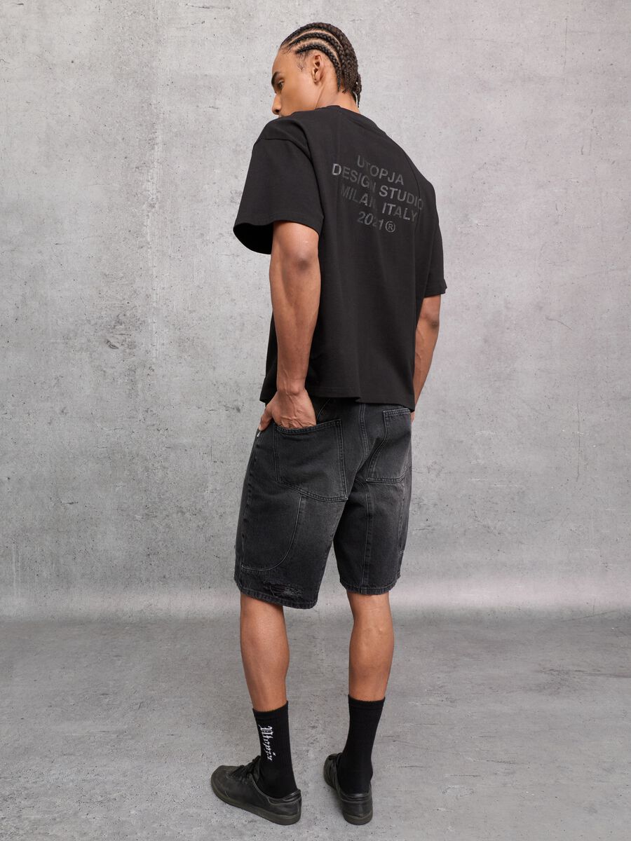 Denim Shorts Black_4