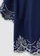 Blue pure cotton embroidered T-shirt, regular fit_1