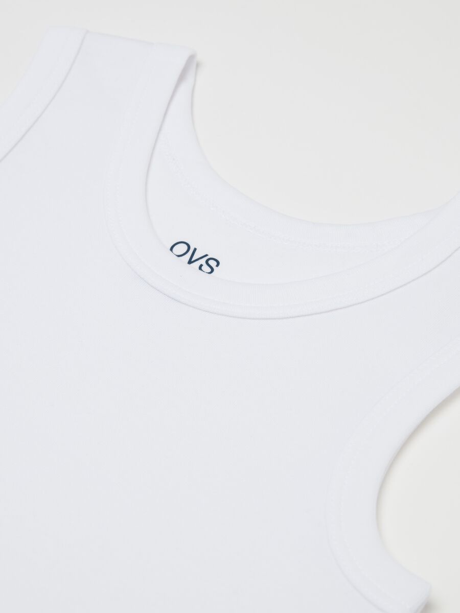 Two-pack racerback vests in organic cotton_2