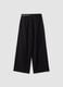 Pantaloni neri wide leg in viscosa elasticizzata_2