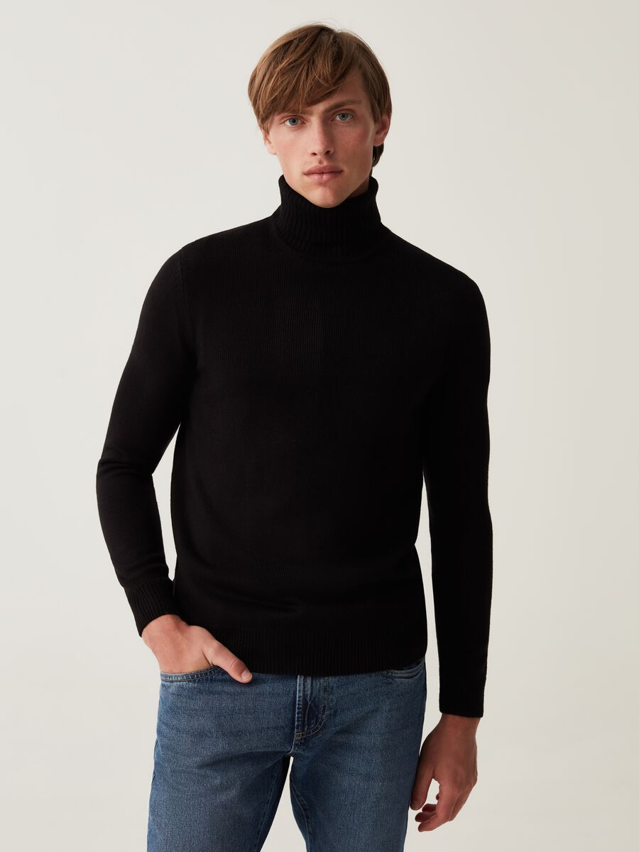 Pullover a collo alto_0