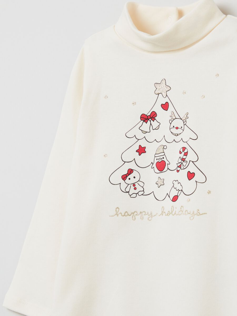 T-shirt maniche lunghe a collo alto_2