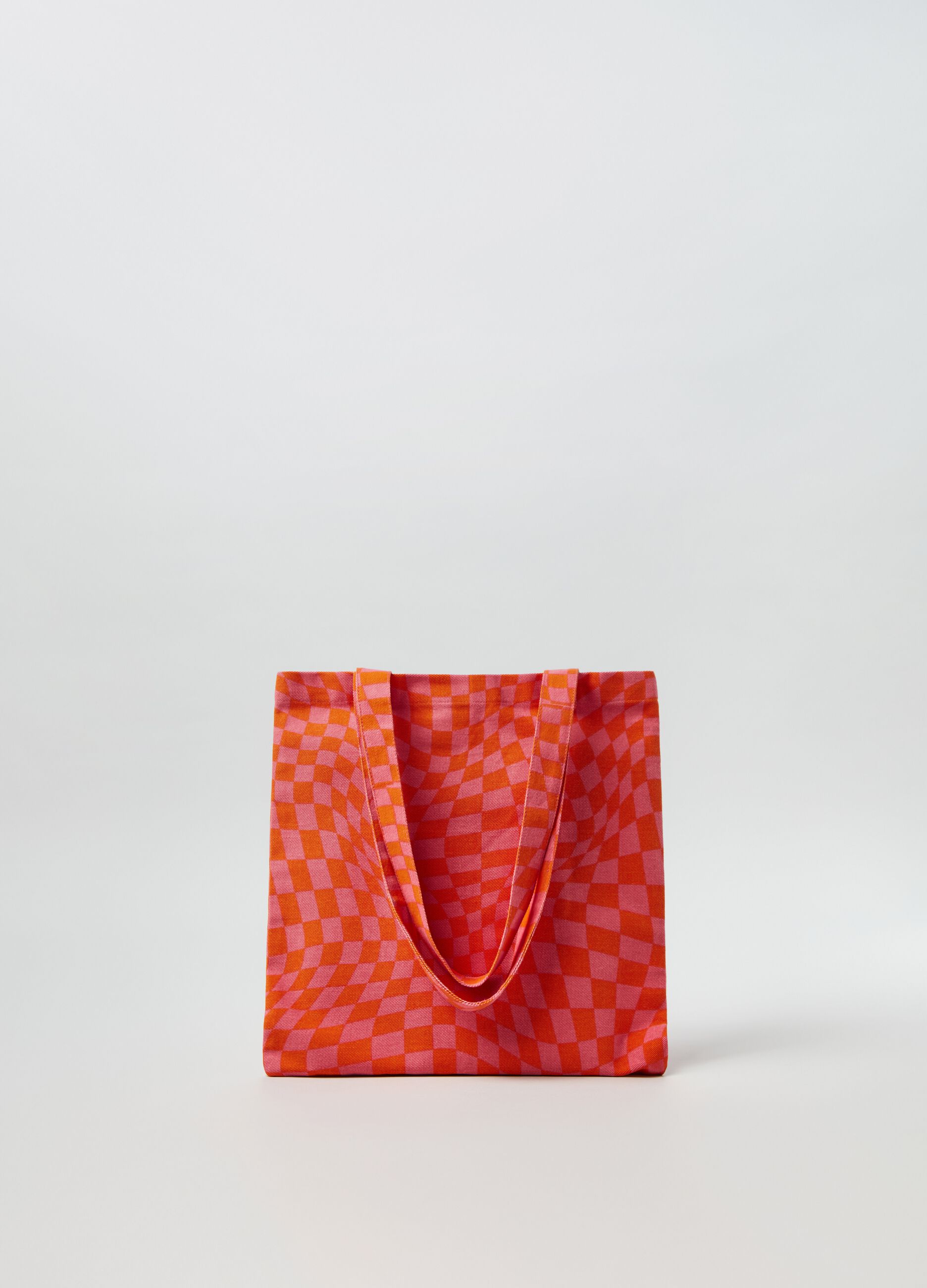 Borsa shopper a quadri Baby Angel_0