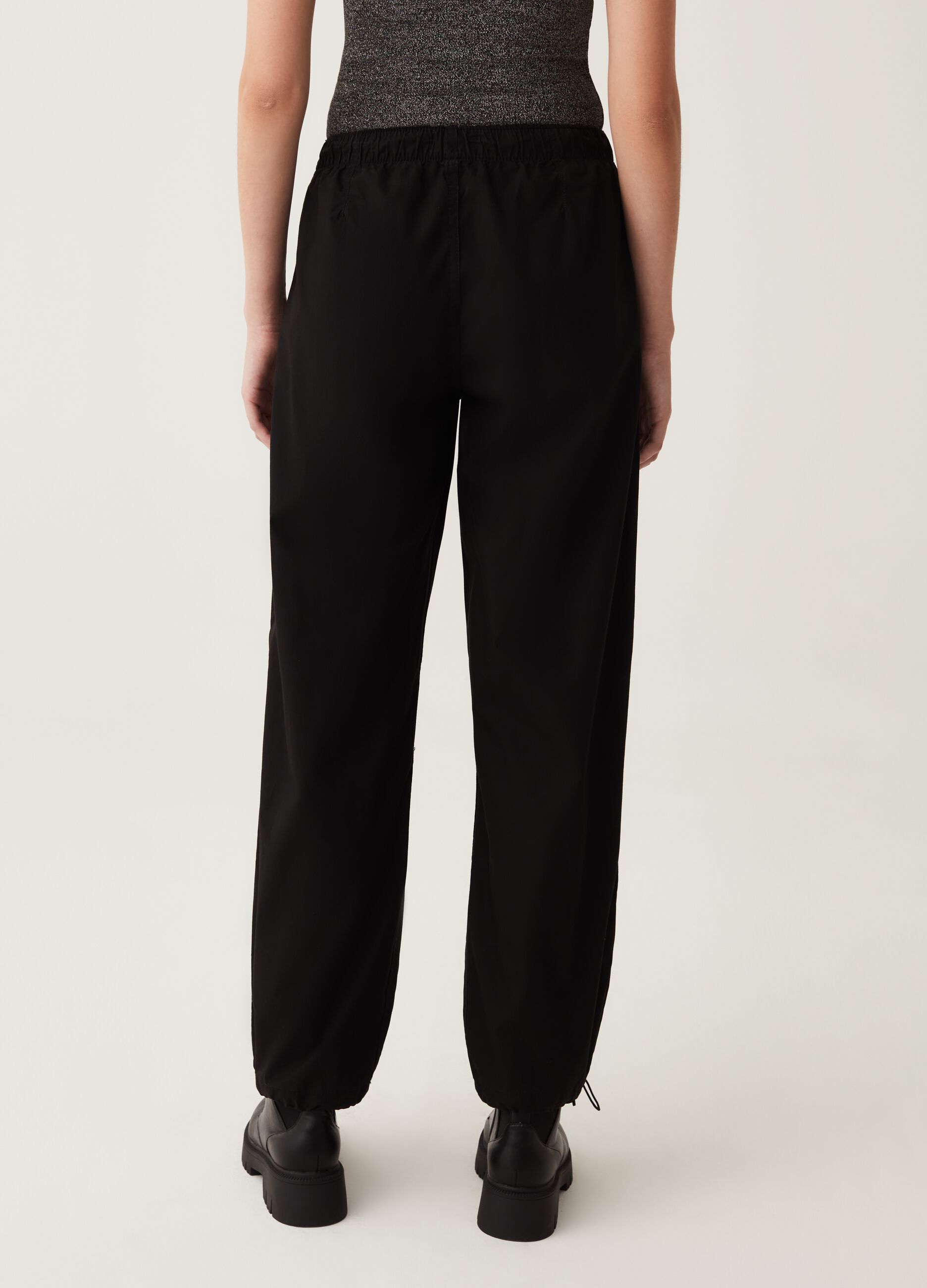 Pantaloni parachute in cotone_2