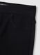 Girls' black cotton leggings regular fit_2